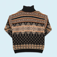 Lade das Bild in den Galerie-Viewer, Aquilla Quarter Zip Strickpullover Made in Italy, braun, XL/XXL schmal
