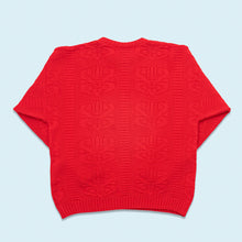 Lade das Bild in den Galerie-Viewer, Strickpullover 90er Made in France, rot, L/XL
