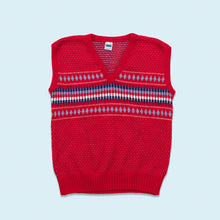 Lade das Bild in den Galerie-Viewer, Acryl Pullunder 70er/80er Made in West Germany, rot, S
