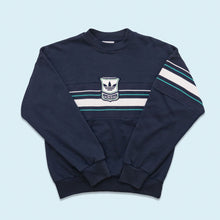 Lade das Bild in den Galerie-Viewer, Adidas Sweatshirt 80er/90er, blau, S/M
