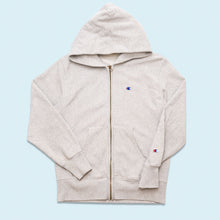 Lade das Bild in den Galerie-Viewer, Champion Zip Hoodie "reverse weave Vintage Allstars", grau, L schmal
