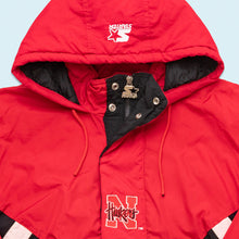 Lade das Bild in den Galerie-Viewer, Starter Schlupfjacke "Nebraska Cornhuskers" 90er, rot, S/M
