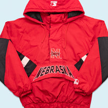 Lade das Bild in den Galerie-Viewer, Starter Schlupfjacke "Nebraska Cornhuskers" 90er, rot, S/M
