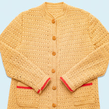 Lade das Bild in den Galerie-Viewer, Strickjacke 80er/90er, braun, M/L Damen
