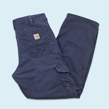 Lade das Bild in den Galerie-Viewer, Carhartt FR Hose "Flame Resistant Dungaree Fit", blau, 32/30
