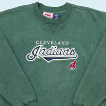 Lade das Bild in den Galerie-Viewer, Crable Sportswear Sweatshirt "Cleveland Indians" 90er, grün, L
