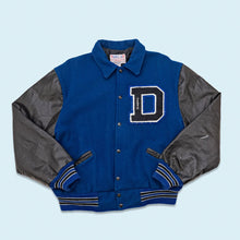 Lade das Bild in den Galerie-Viewer, Meca Sportswear College Jacke "Josh" 90er/00er Made in the USA, blau, L
