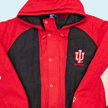 Lade das Bild in den Galerie-Viewer, Starter Jacke "Indiana Hoosiers" 90er, rot, XL breit
