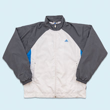 Lade das Bild in den Galerie-Viewer, Adidas Trainingsjacke "clima shell" 2001, weiß/grau, L/XL
