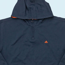 Lade das Bild in den Galerie-Viewer, Adidas Quarter Zip Hoodie 2001, blau, L
