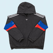 Lade das Bild in den Galerie-Viewer, Adidas Hoodie "distressed" 2019, schwarz, XL breit

