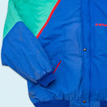 Lade das Bild in den Galerie-Viewer, IMI 2 in 1 Jacke/Weste "Kawasaki" 80er/90er Made in Belgium, blau, XL

