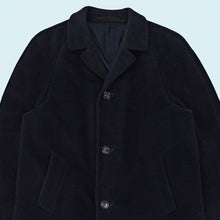 Lade das Bild in den Galerie-Viewer, Pefri Modell Mantel "Spezialanfertigung aus Kamelhaar und Wolle" 50er/60er, blau, L
