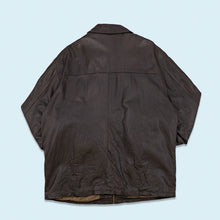 Lade das Bild in den Galerie-Viewer, Emidio Fucci Sport Lederjacke "echtes Leder" 90er/00er, schwarz, XXL
