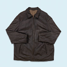 Lade das Bild in den Galerie-Viewer, Emidio Fucci Sport Lederjacke "echtes Leder" 90er/00er, schwarz, XXL
