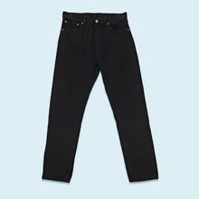 Lade das Bild in den Galerie-Viewer, Levi's Hose "501" 1996 Made in the USA, schwarz, 30/30
