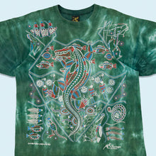 Lade das Bild in den Galerie-Viewer, Churinga T-Shirt "Kanbarra Dreaming" 90er single stitch Made in Australia, grün, XL
