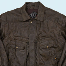 Lade das Bild in den Galerie-Viewer, EEI Jacke/Weste "echtes Leder", braun, XXL
