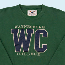 Lade das Bild in den Galerie-Viewer, Oarsman Sweatshirt "Waynesburg College" Made in the USA, grün, M
