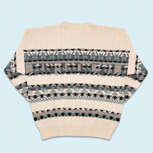 Lade das Bild in den Galerie-Viewer, Monello Strickpullover Made in Italy 90er, beige/blau/grau, XL

