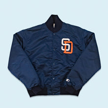 Lade das Bild in den Galerie-Viewer, Starter Jacke "San Diego Padres" 80er/90er Made in the USA, blau, L
