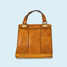 Lade das Bild in den Galerie-Viewer, Lederhandtasche 80er/90er, braun
