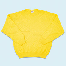 Lade das Bild in den Galerie-Viewer, Fiume Strickpullover 90er Made in Italy, gelb, L
