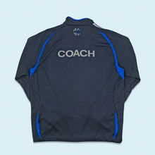 Lade das Bild in den Galerie-Viewer, Adidas Quarter Zip/ Aufwärmsweatshirt "Coach" 2006, blau, XXL
