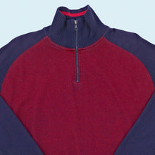 Lade das Bild in den Galerie-Viewer, Quarter Zip "Vintage Allstars" 90er/00er, rot/blau, L/XL
