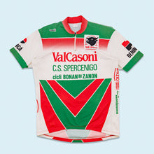 Lade das Bild in den Galerie-Viewer, Ciegi Fahrradtrikot 90er, grün/rot/weiß, L
