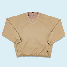 Lade das Bild in den Galerie-Viewer, Nike Golf Windbreaker V-Neck Sweatshirt dünn 00er, beige, XXL

