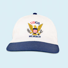 Lade das Bild in den Galerie-Viewer, Mütze "United States Golf Association" Made in the USA 90er, weiß, Einheitsgröße
