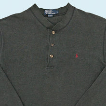 Lade das Bild in den Galerie-Viewer, Polo Ralph Lauren Sweatshirt "Henley" 00er, grau, XL
