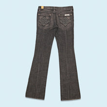 Lade das Bild in den Galerie-Viewer, Fox Jeans Hose "Girls brilliant 5 black Jean" low waist boot cut DS Sample 00er, blau, 30/32

