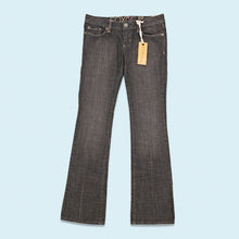 Lade das Bild in den Galerie-Viewer, Fox Jeans Hose "Girls brilliant 5 black Jean" low waist boot cut DS Sample 00er, blau, 30/32

