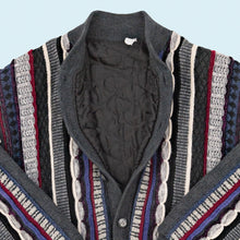 Lade das Bild in den Galerie-Viewer, Strickjacke "gefüttert" 90er, grau, M/L
