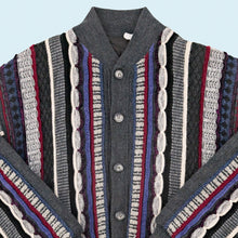 Lade das Bild in den Galerie-Viewer, Strickjacke "gefüttert" 90er, grau, M/L
