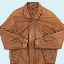 Lade das Bild in den Galerie-Viewer, Ultsch Lederjacke "Umfahrer" 90er, braun, L/XL
