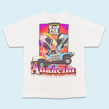 Lade das Bild in den Galerie-Viewer, Oneita Power T T-Shirt "Anaheim Racing Off-Road" 1995 Made in the USA single stitch, grau/weiß, L
