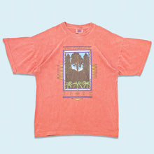 Lade das Bild in den Galerie-Viewer, OPC T-Shirt "New Zealand Clean an Green" by Kiwi Clothing LTD 1994 made in New Zealand, rot/orange, L/XL
