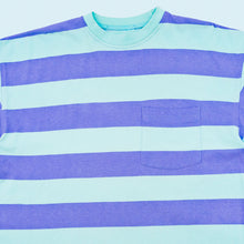 Lade das Bild in den Galerie-Viewer, T-Shirt "Vintage Allstars glow in the dark pocket tee" 90er/00er, blau/lila, L breit
