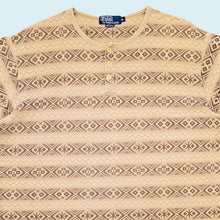 Lade das Bild in den Galerie-Viewer, Polo Ralph Lauren T-Shirt 90er Made in the USA, beige/braun, XL

