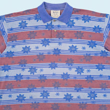 Lade das Bild in den Galerie-Viewer, Hugo Boss Poloshirt Made in Germany 90er, blau/rot, XL breit
