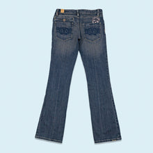 Lade das Bild in den Galerie-Viewer, Fox Hose "Girls Rebel Jean Sample" low waist bootcut, blau, 28/32
