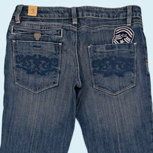 Lade das Bild in den Galerie-Viewer, Fox Hose "Girls Rebel Jean Sample" low waist bootcut, blau, 28/32
