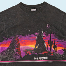 Lade das Bild in den Galerie-Viewer, Oneita Power T T-Shirt "San Antonio Texas" 1989 Made in the USA single stitch, schwarz, XL
