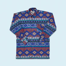 Lade das Bild in den Galerie-Viewer, Highland Hemd "aztec" 90er/00er, blau, L
