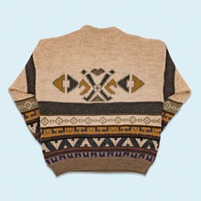 Lade das Bild in den Galerie-Viewer, Hugo Boss Strickpullover 90er Made in Italy, braun/beige, M/L breit
