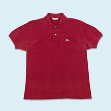 Lade das Bild in den Galerie-Viewer, Lacoste Poloshirt 80er/90er Made in France, rot, S
