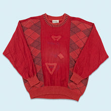 Lade das Bild in den Galerie-Viewer, Carlo Colucci Sweatshirt 90er made in Germany, rot, L breit

